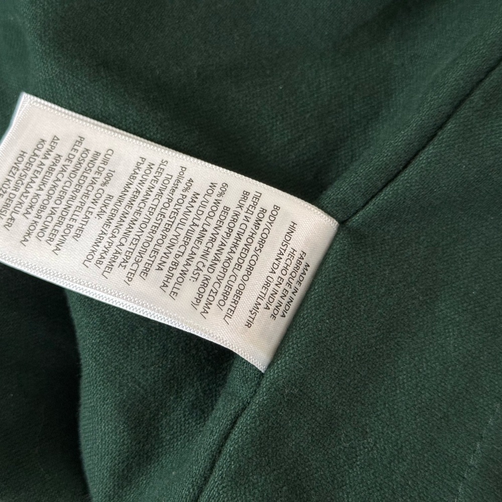 Polo Ralph Lauren “RL Tigers” Varsity Jacket – Green / Tan Leather – Size M - Picture 9 of 9